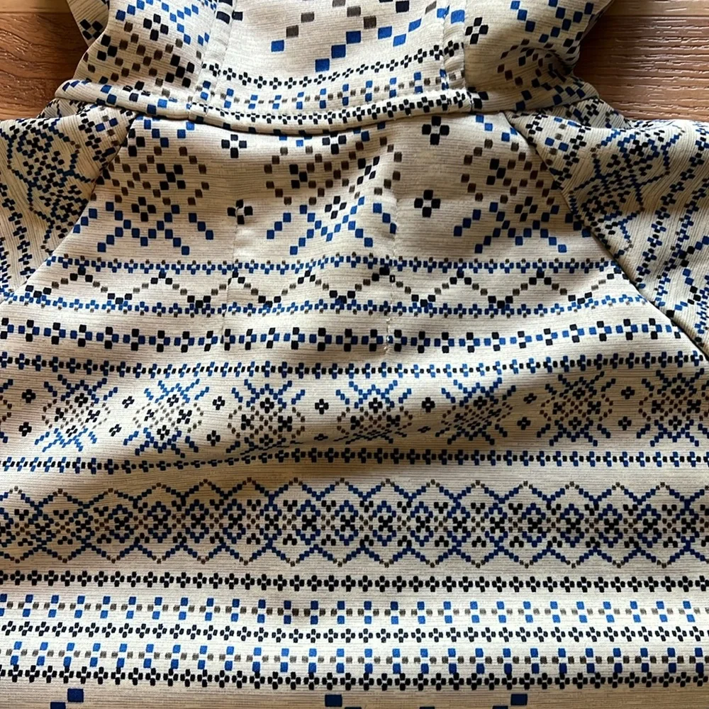 Burton WB Peak Hoodie Sweatshirt Fair Isle Fleece Lined - Picture 8 of 8